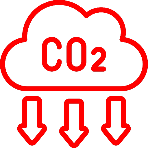 pictogramme réduction d'émission de CO2