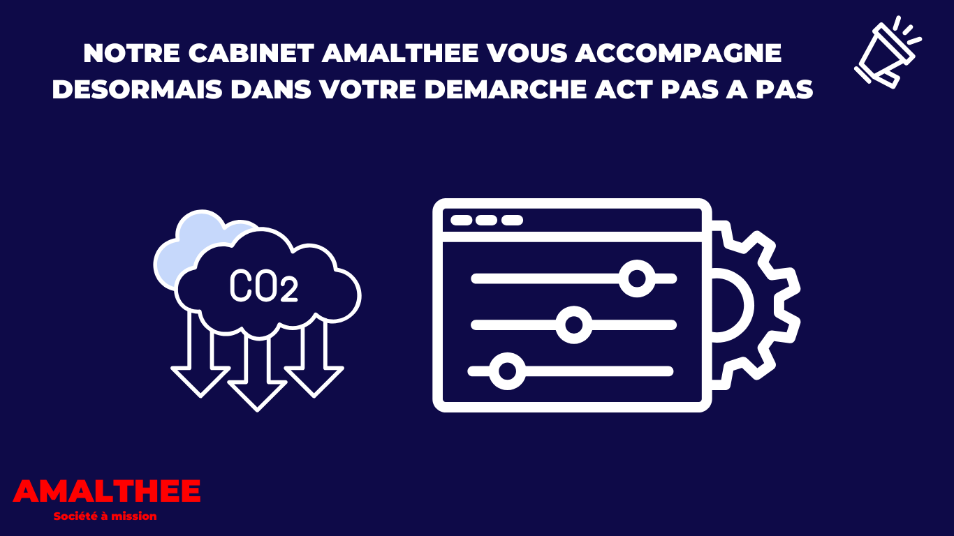 You are currently viewing Construire sa stratégie climat pas à pas avec la méthodologie ACT. Les Equipes du cabinet de conseil en stratégie durable AMALTHEE vous accompagnent.